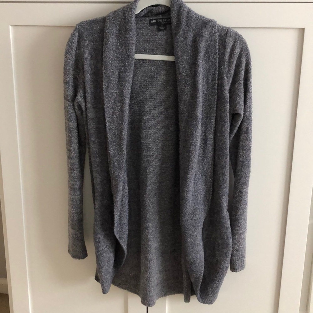 Barefoot Dream cozychic circle cardigan charcoal